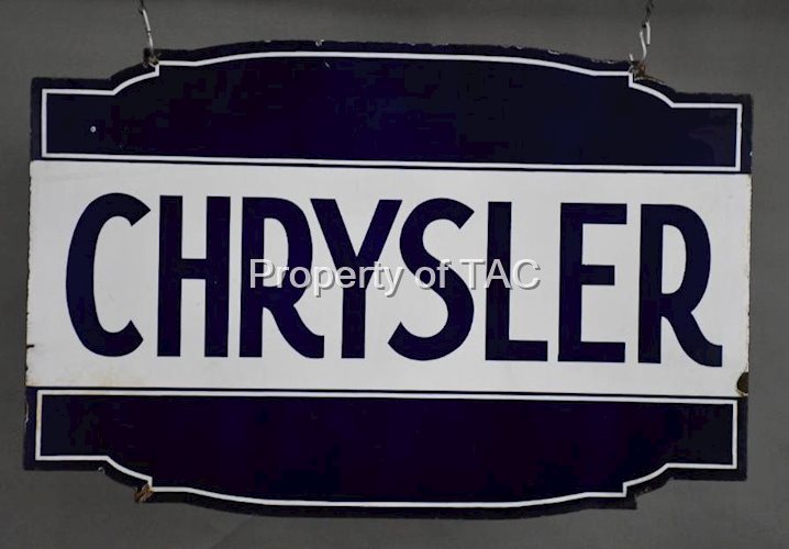 Chrysler (motor cars) Porcelain Sign