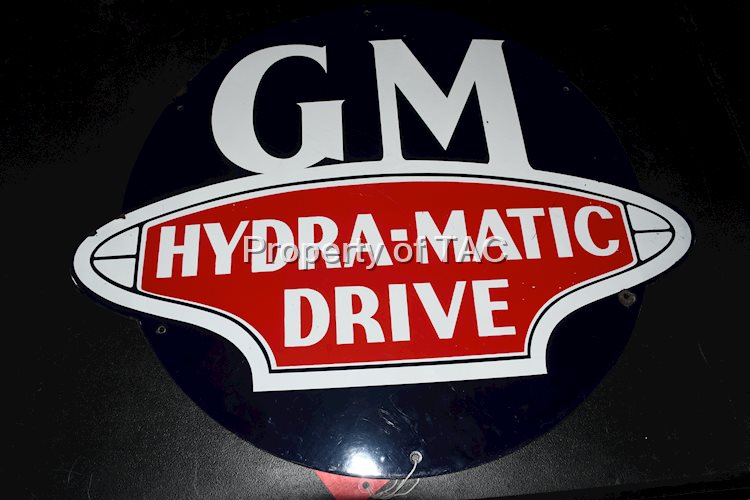GM Hydra-Matic Driver Porcelain Sign