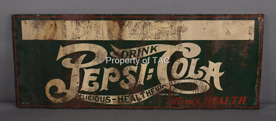 Drink Pepsi:Cola Delicious-Healthful (green) Metal Sign