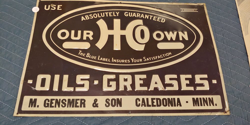 Use Our HCO Own Oils-Grease Metal Sign