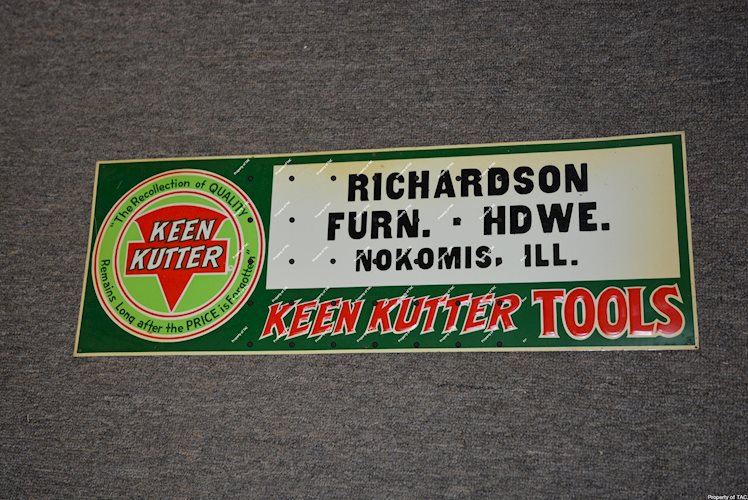 Keen Kutter Tools metal sign