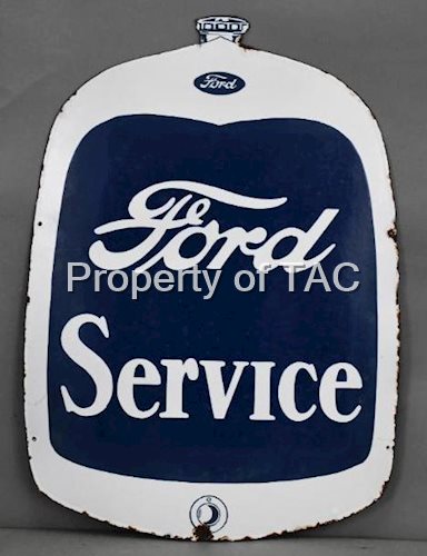 Rare Ford Radiator-Shaped Porcelain Sign