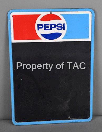 Pepsi w/Logo Metal Menu Board Sign