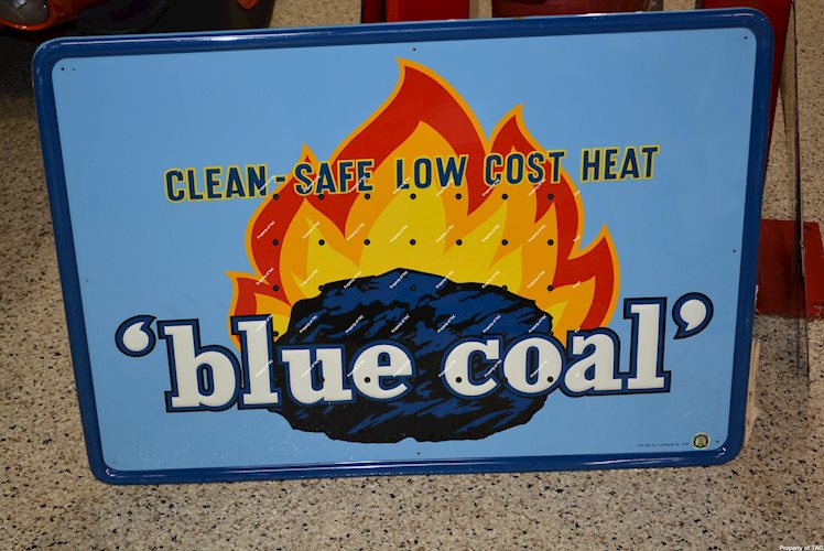 Blue Coal metal sign