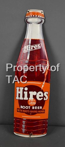 Di-Cut Hires Root Beer Bottle Sign
