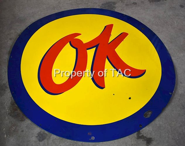 (Chevrolet) OK Porcelain Sign (60")