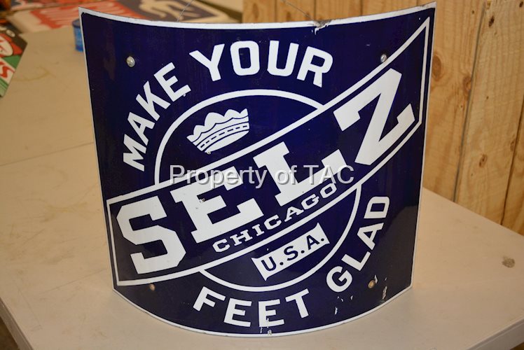 Selz Make Your Feet Glad Porcelain Sign