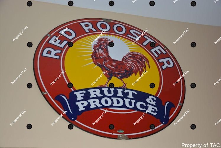 Red Rooster Fruit & Produce sign