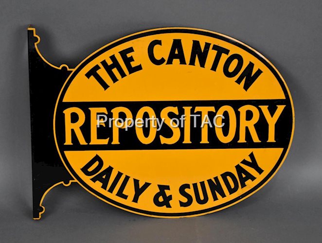 The Canton Repository Daily & Sunday Metal Flange Sign (TAC)
