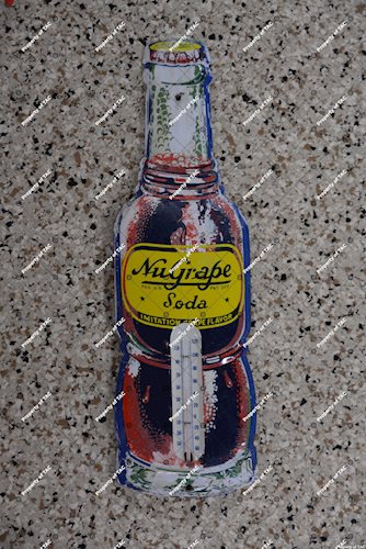 NuGrape Soda Bottle Thermometer