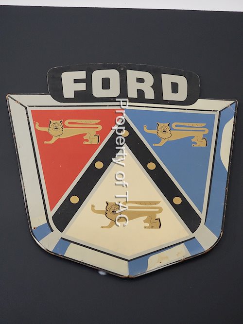 Ford Jubilee Logo Masonite Sign