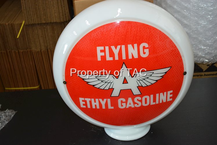 Flying A Ethyl Gasoline w/Logo 13.5" Single Globe Lens