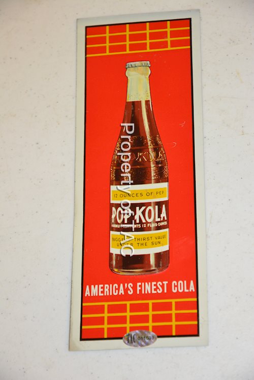 Pop Kola w/bottle sign, (Copy)